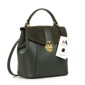 Rucsac dama din piele naturala DiAmanti Marco Verde Scuro